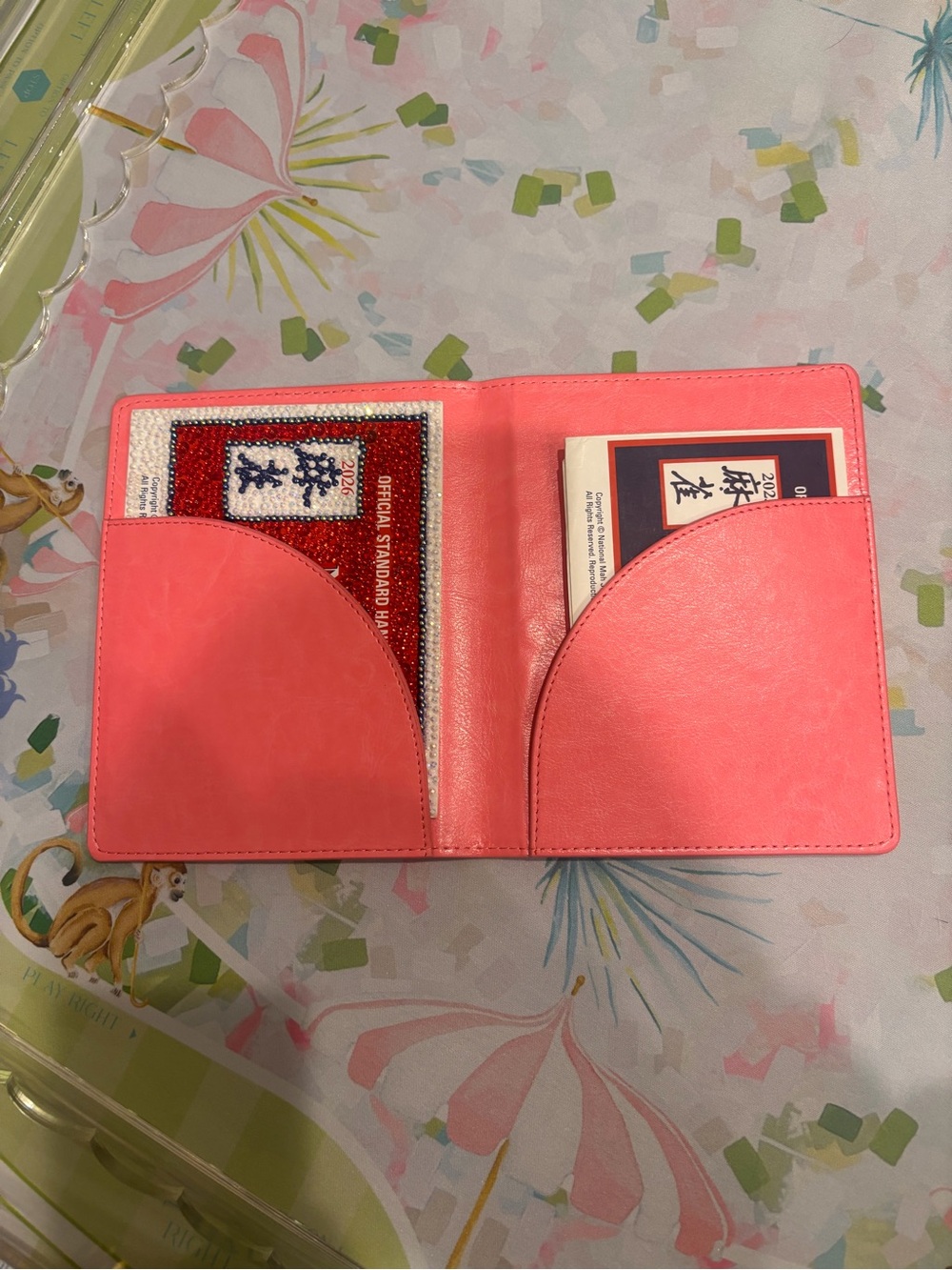 Hand Painted Mahjong Card Folio - Miss Darling - Picture 2 of 4